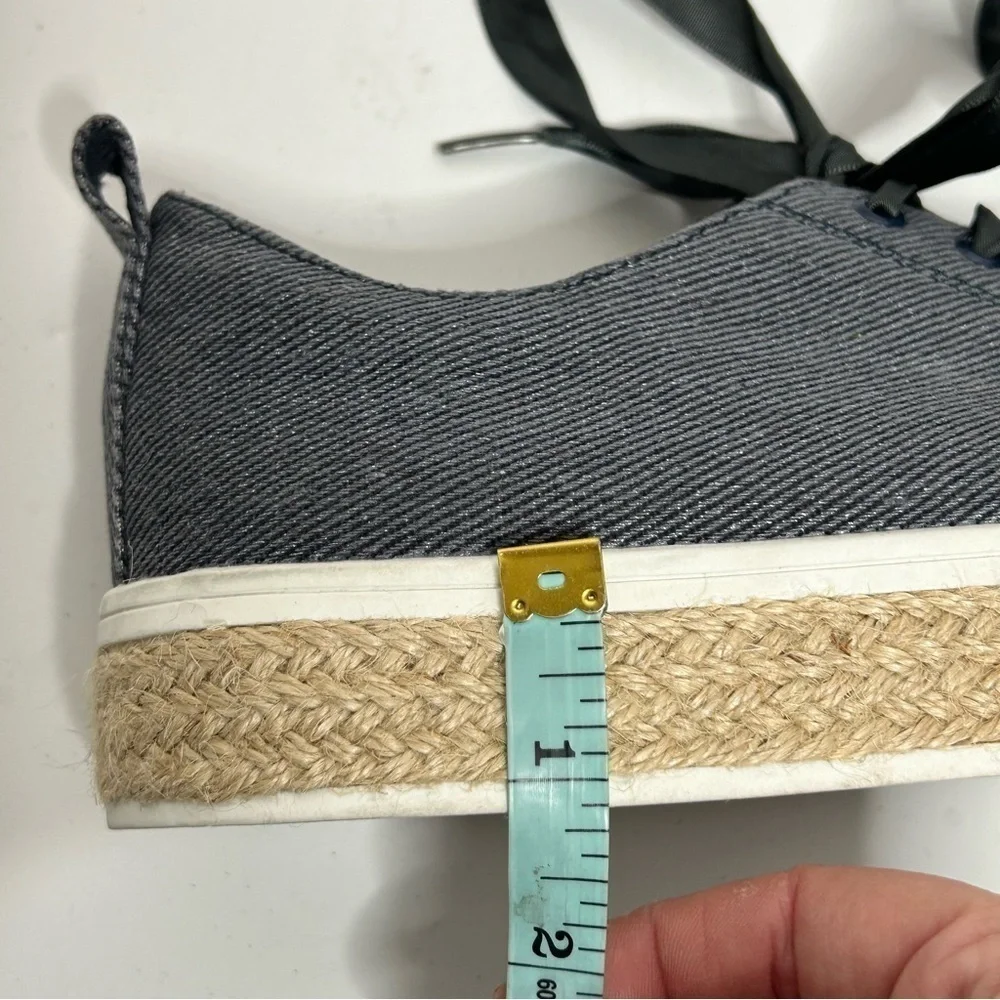 United Colors of Benetton Denim Platform Espadrilles